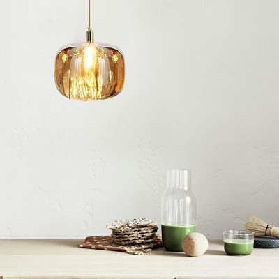 Modern Style Glass Hanging Light Irregular LED Decorative Pendant Light for Shopwindow