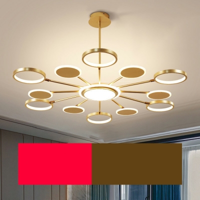 Modern Style Hanging Lights 12 Lights Chandelier for Living Room Dinning Room