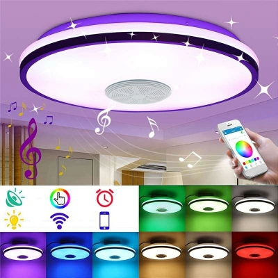 Modern Style LED Flush Mount Ceiling Light Wireless Mobile Phone Control Ceiling Light  for Living Room