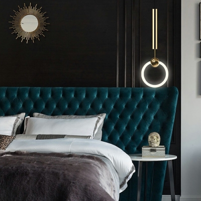 Simplicity Gold Ceiling Lights Modern Nordic Pendant Light Fixtures 1 Light LED for Living Room