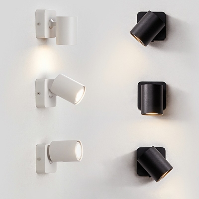 Aluminum Cylinder Wall Sconce Single Bulb LED Modern Stylish Wall Lamp for Living Room