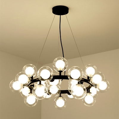 Contemporary Chandeliers Glass Ceiling Chandelier for Living Room Dining Room