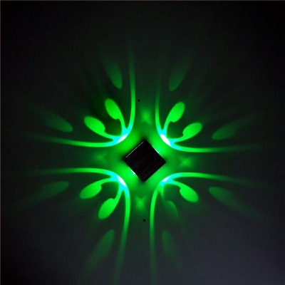 Contemporary Style LED Square Butterfly Wall Light Whirling RGB LED Sconce Lamp for Wine Pub