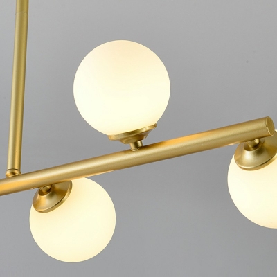 Globe Shaped Islang Light LED Glass Dining Room Pendant Lighting Fixture