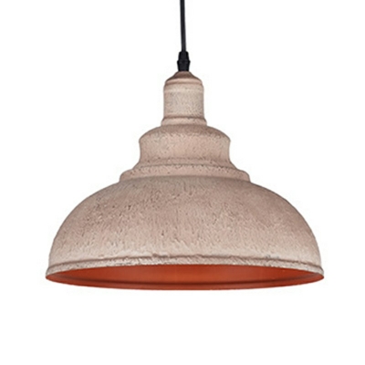 Industrial Style Bowl-Shaped Pendant Light Metal 1 Light Hanging Lamp for Kitchen