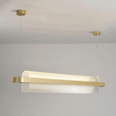 Island Light Fixture Contemporary Modern Metal Shade LED Hanging Ceiling Light for Kitchen