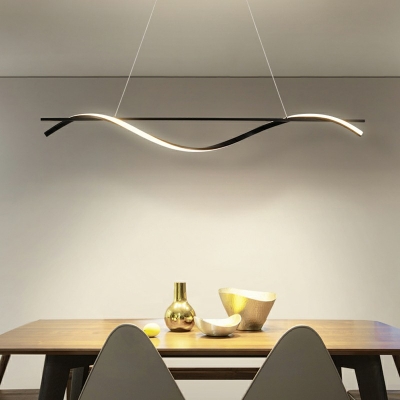 Modern Hanging Lights Minimalist White Light Chandelier Lights for Living Room Dining Room