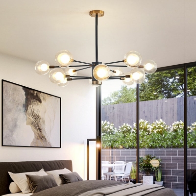 Modernist Chandelier 12 Head Ceiling Pendant Light for Living Room Bedroom Dining Room