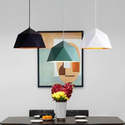Nordic Style LED Hanging Light Macaron Metal Modern and Simple Pendant Light for Dinning Room