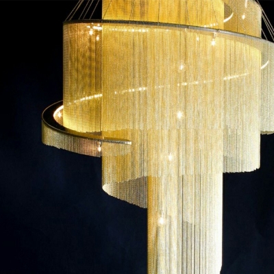 Postmodern Style Hanging Lights Chandelier for Hotel Lobby Dining Hall