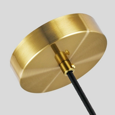 1-Light Linear Acrylic Hanging Pendant Lights Cylinder Modern Hanging Light Fixtures,Gold