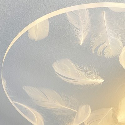 Acrylic Shade Contemporary Ceiling Light 2-Love 2