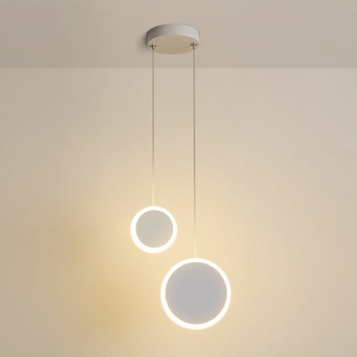 Cluster Pendant Light 2-Light Contemporary Pendant Round Hanging Lighting