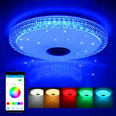 Contemporary Style LED Light Ceiling Mount Flush RGB Ceiling Light for Sleeping Room