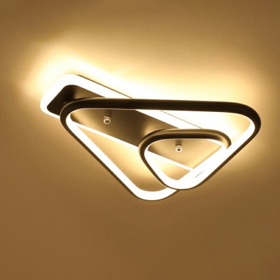 Contracted Geometry Flushmount Lights 3