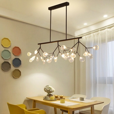 Metal Twig Ceiling Pendant Living Room 27 Heads Creative Modern LED Chandelier