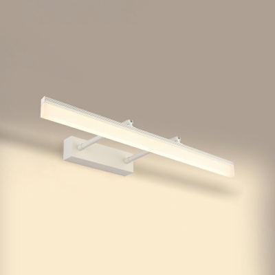 Modern Minimalist Style LED Vanity Sconce Plastic Shade Bathroom Wall Mounted Vanity Light