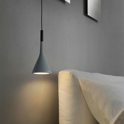 Modern Style Cone Pendant Light Integrated Ceiling Pendant Light in 1-Light