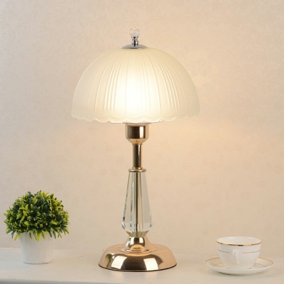 Modernism 1 Bulb Dome Shape Table Lamp Frosted Glass Living Room Night Table Lamp
