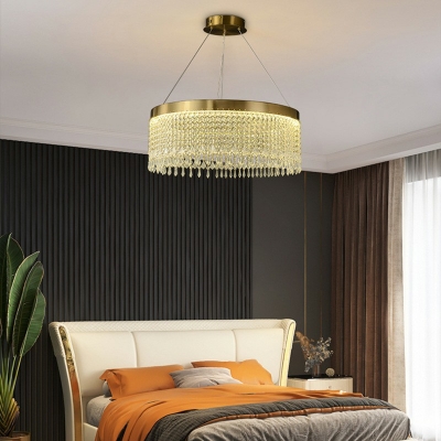 Postmodern Style Hanging Lights Crystal Chandelier for Hotel Lobby Living Room Bedroom