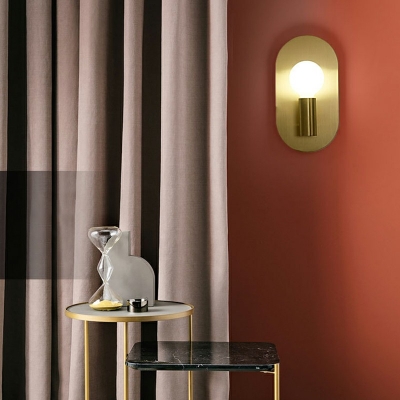 Postmodern Style Metal Wall Sconce Nordic Style Backlight Wall Lamp for Bedside