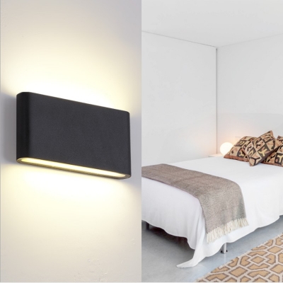 Simple Style Metal Wall Sconce Light Up and Down Inner LED Sconce Lamp for Hallway