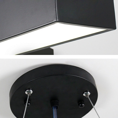 Y-Shaped Hanging Light Fixtures Contemporary Black Ceiling Light Modern Simplicity Office Light