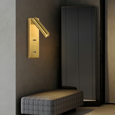 Adjustable Wall Sconce Light Modern Contracted Metal Shade LED Wall Light for Bedroom