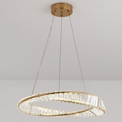 Modern Style Hanging Lights Crystal Chandelier Lighting Fixtures for Living Room Bedroom Dining Room