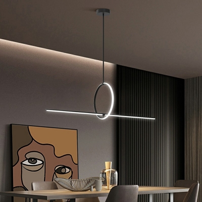 Modern Style Hanging Lights Minimalist Chandelier for Living Room