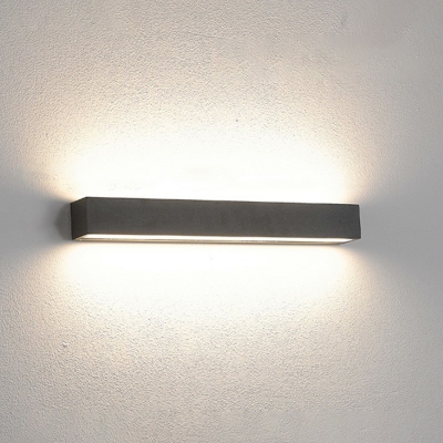 Modernist LED Metal Up and Down LED Wall Sconce Black/White Porch Wall Mount Light