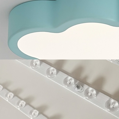 Nordic Creative Cloud Shape Ceiling Flush Light Acrylic Flush Mount Light for Kids Room