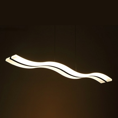 Simple LED Hanging Lights White Light Pendant Light Fixtures for Office Meeting Room Dinning Room