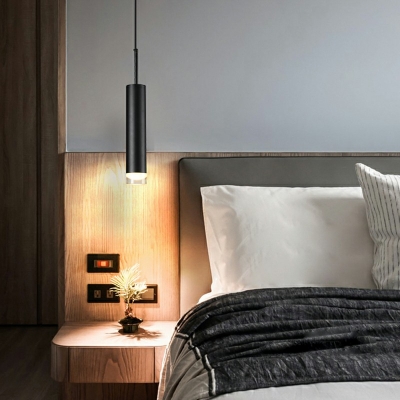 Tube Shape Hanging Lamp Nordic Style Arcylic LED Suspension Light for Hotel Hall Corridor