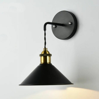 Armed Wall Light Contracted Modern Metal Shade Wall Mount Light for Courtyard with Muti-Color