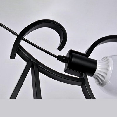 Industrial Style Multi-Light Pendant Light Metal 2 Light Hanging Lamp