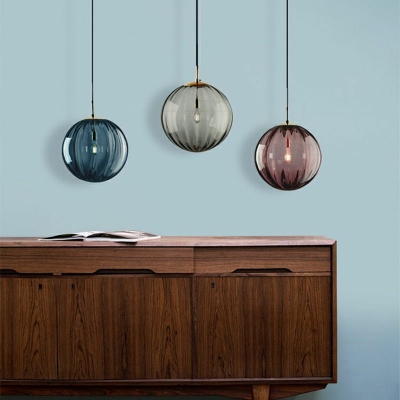 Modern and Simple Hanging Light Nordic Style Minimalisma Glass Globe LED Pendant Light for Bar Dinning Room