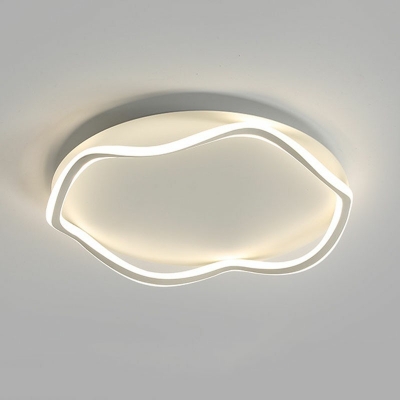 Modern Style Flush Mount Light Acrylic 1 Light Ceiling Light for Bedroom