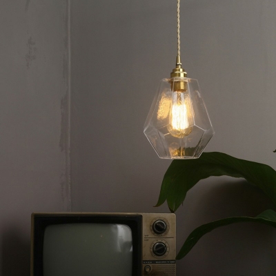 Modernl Style Pendant Light Glass 1 Light Hanging Lamp for Restaurant