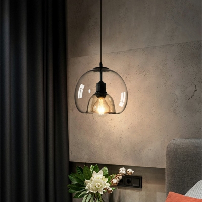 Nordic Style Glass Hanging Light Modern and Simple LED Pendant Light for Dinning Room