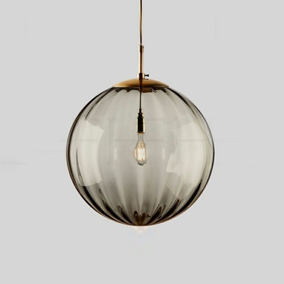Nordic Style Globe Hanging Light LED Glass Minimalisma Pendant Light for Dinning Room