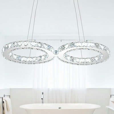 Ultra-Modern Style Over Island Lighting Crystal Chandelier Light Fixtures for Living Room Children's Room
