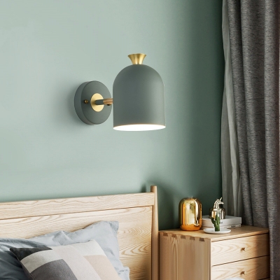 Wall Sconce Light Modern Nordic Metal Shade Wall Lighting with Muti-Color for Bedroom