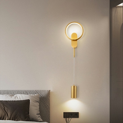 2 Lights Wall Light Sconces Metallic Minimalist Design Style Wall Mount Lamp