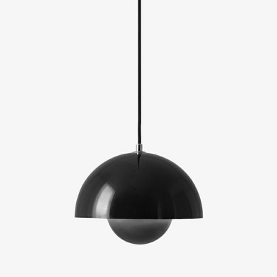Contemporary Minimalist Style Pendant Light 1-Light Metal Hanging Light for Living Room
