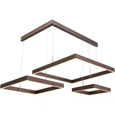 Contemporary Multi-layer Hanging Lights Minimalist Chandelier for Living Room Dining Room Restaurant