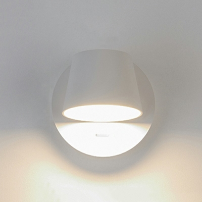 Contemporary Rotatable Cylindrical Wall Sconce Light  LED Reading Lamp 1-Light Wall Light