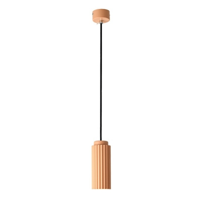 Cylinder Lampshade Pendant Light Kit Single Light Metal Suspension Lamp for Bedroom