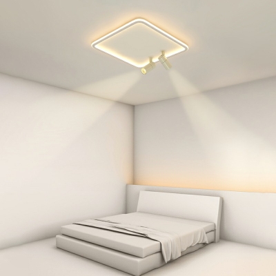 Geometric Bedroom Ceiling Light Fixture Acrylic Spotlight Contemporary LED Flush Mount Lamp