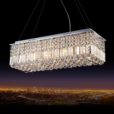 Modern Style Billiard Chandelier Crystal Hanging Ceiling Light for Living Room Bedroom Dining Room